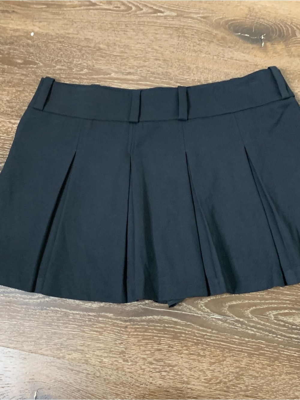 Abercrombie & Fitch Womens black pleated skirt skort M - Picture 5 of 7